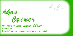 akos czimer business card